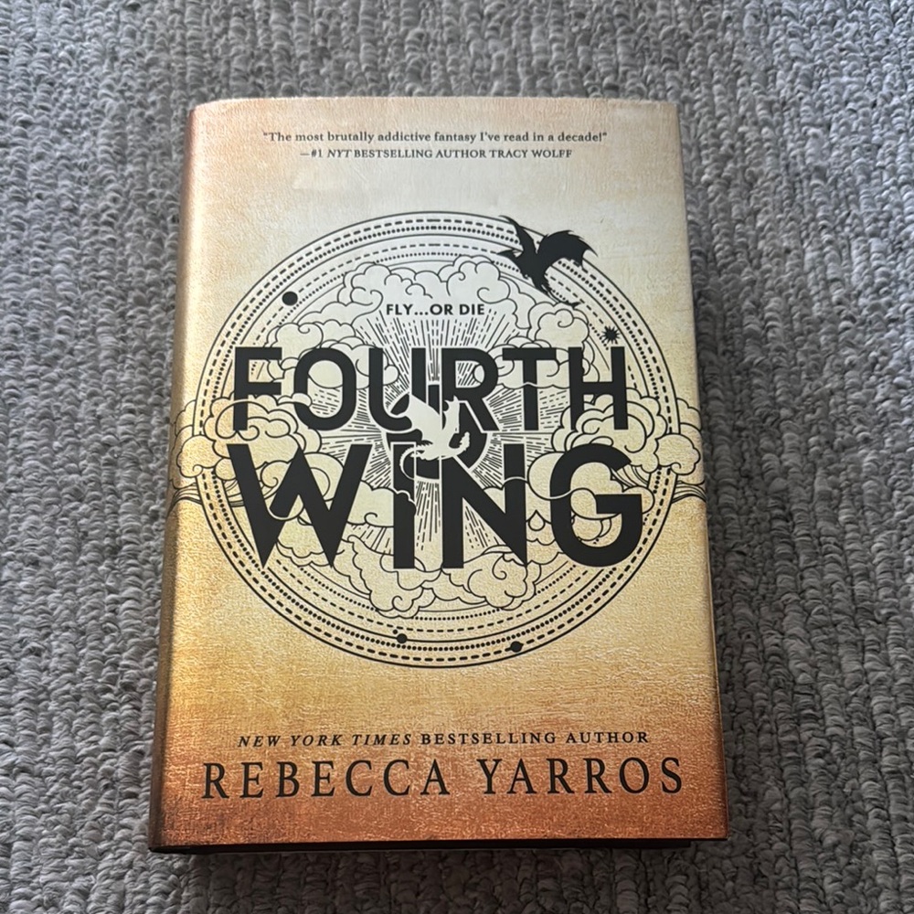 Fourth Wing Hardcover Book by Rebecca Yarros